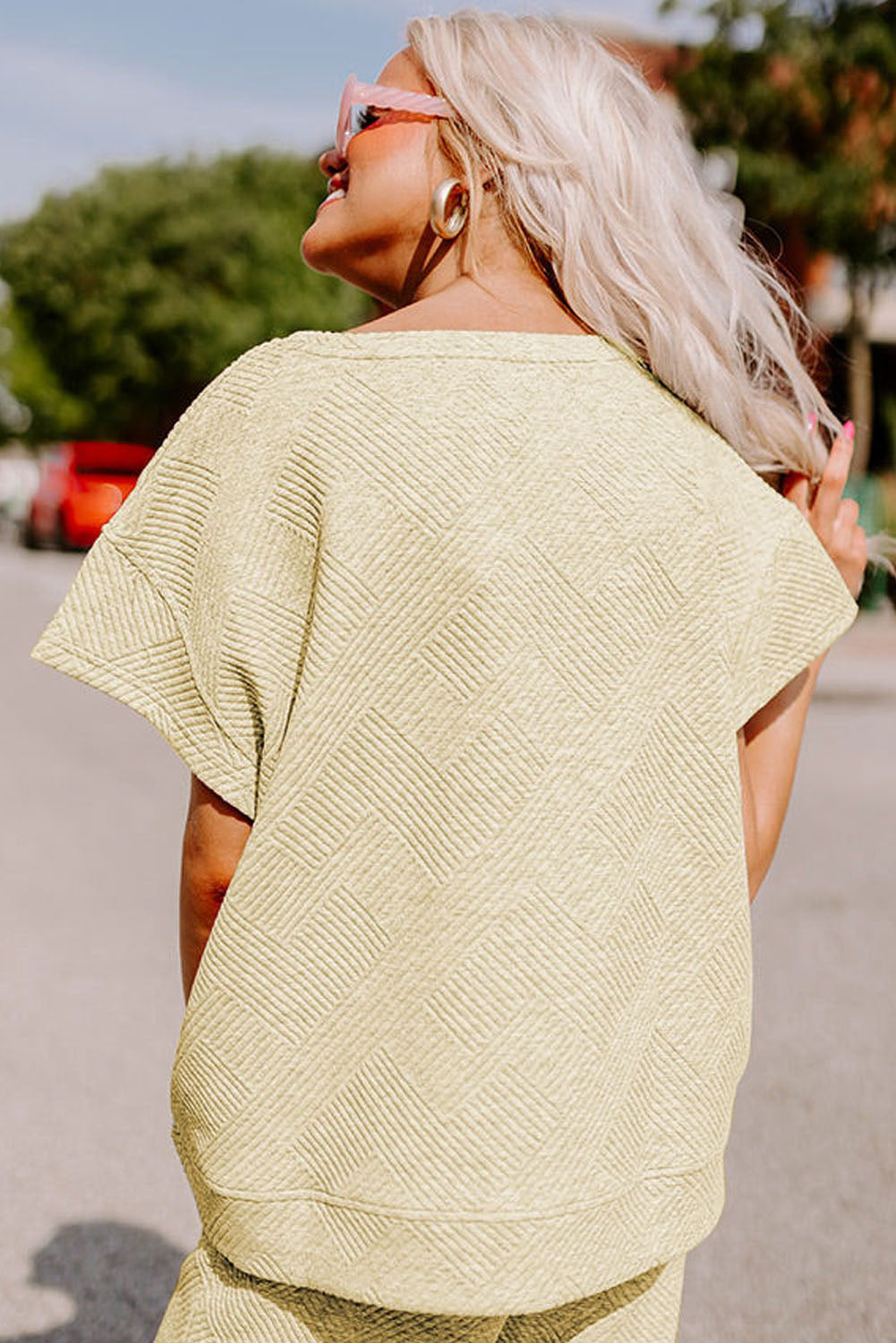 Loose Fit T Shirt and Drawstring Pants Set