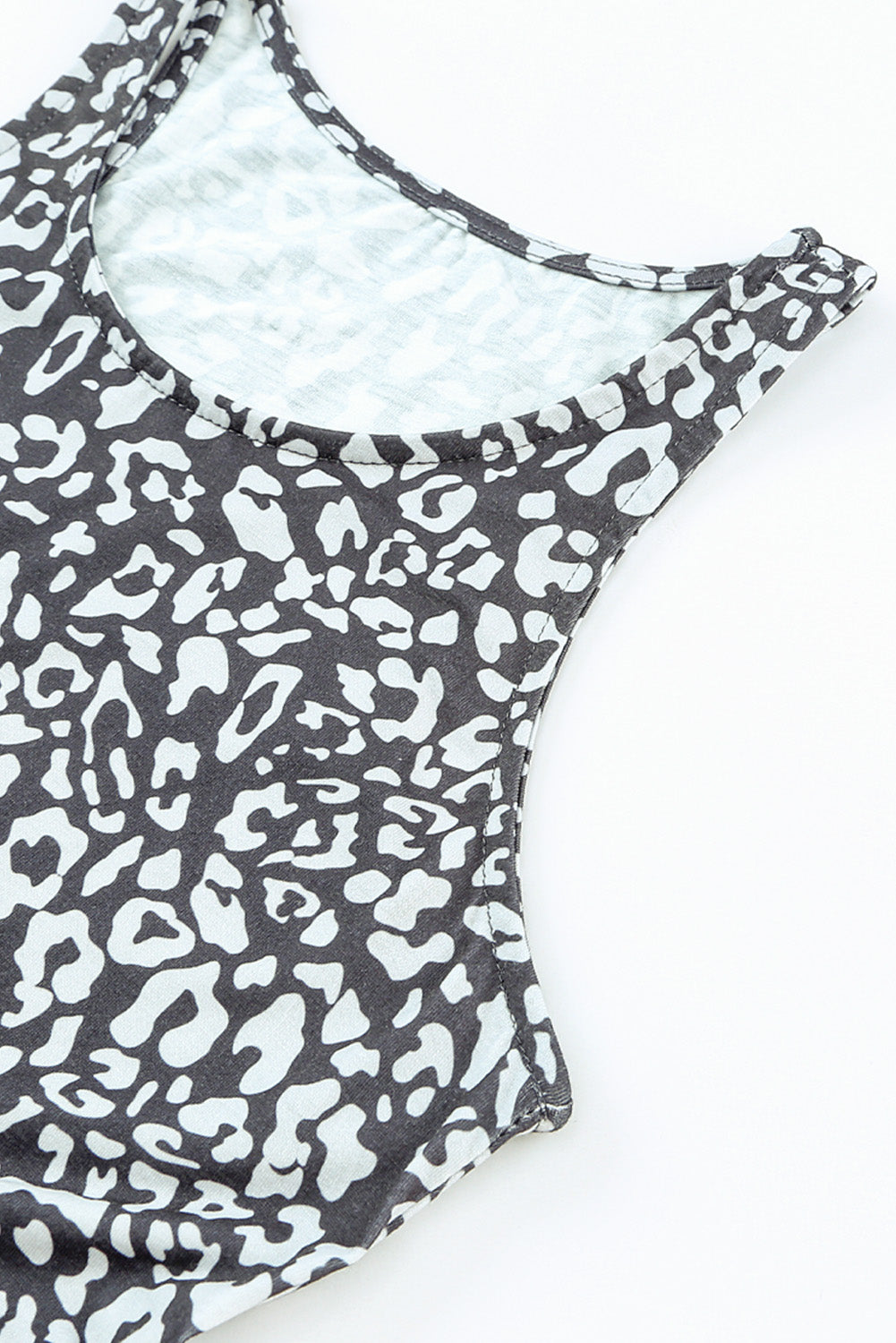 Leopard Pocketed Maxi Tank Dress