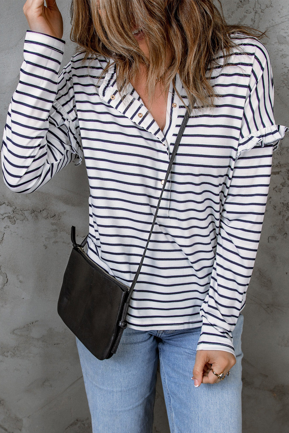 Striped Long Sleeve Top