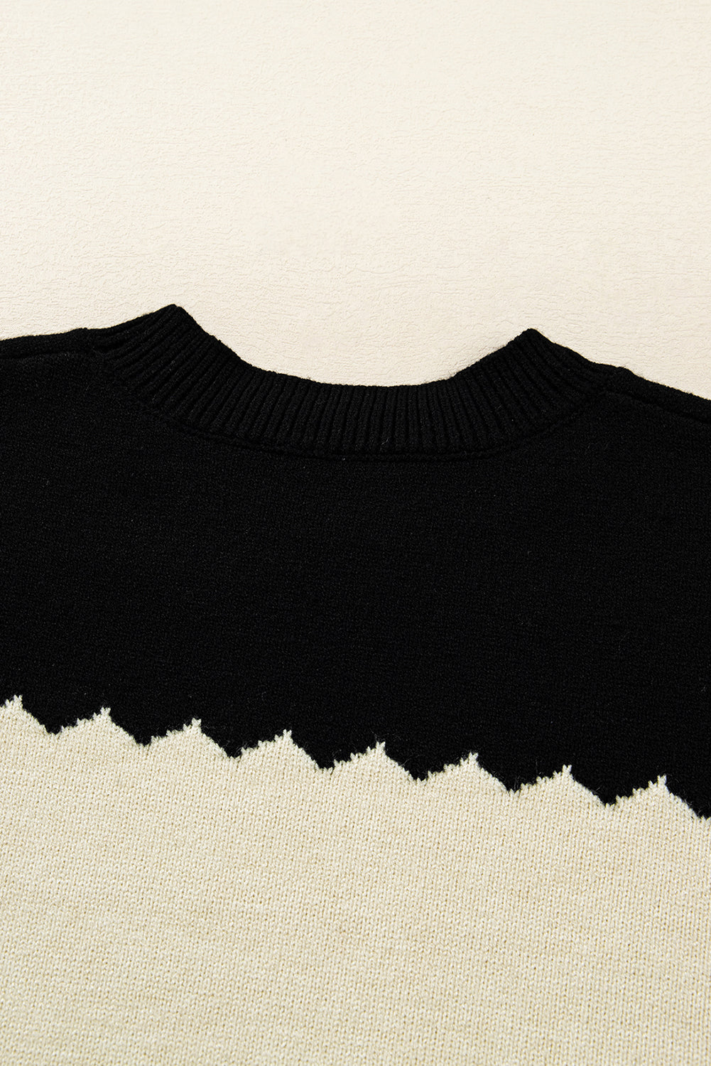 Crew Neck Drop Shoulder Sweater