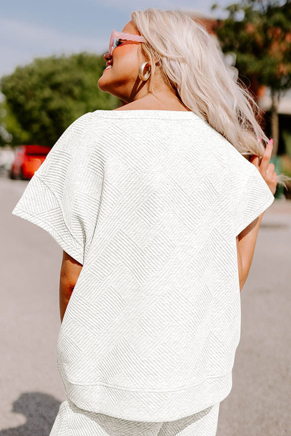 Loose Fit T Shirt and Drawstring Pants Set