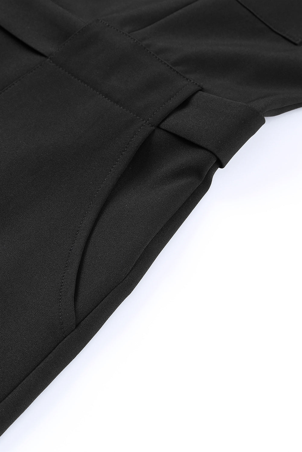 Buttoned Sleeveless Cropped Jumpsuit With Sash