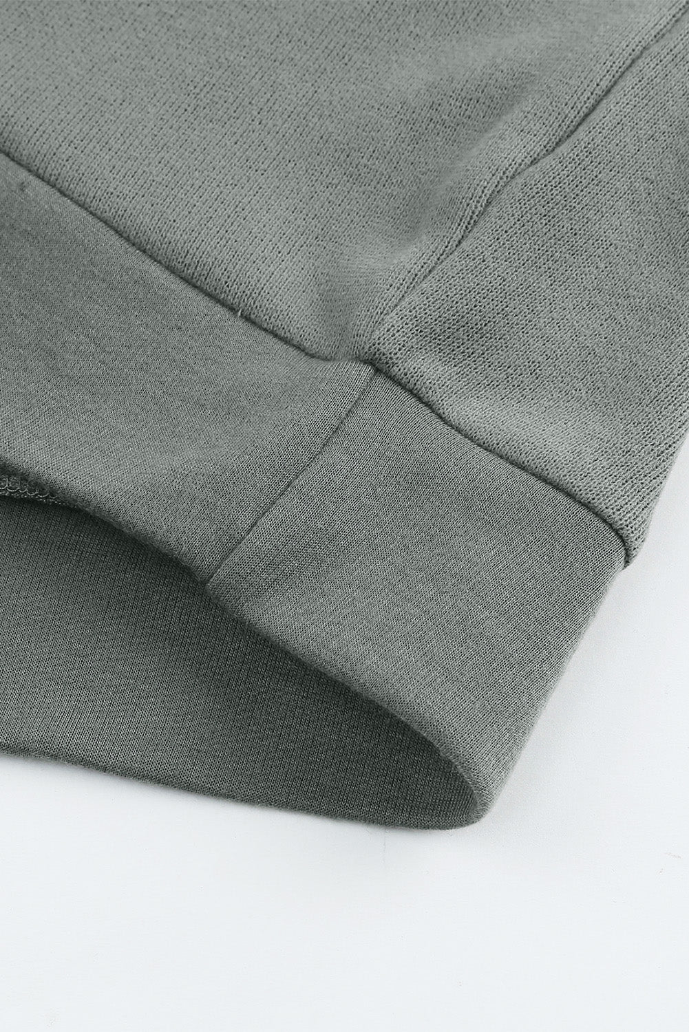 Plain Casual Button Front Pullover Hoodie
