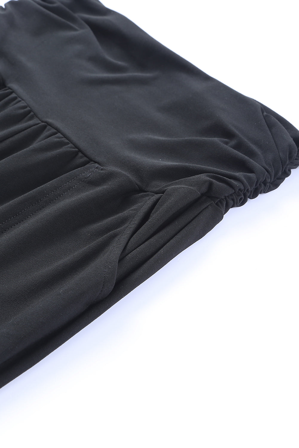 High Waist Pleated Casual Pocket Leggings