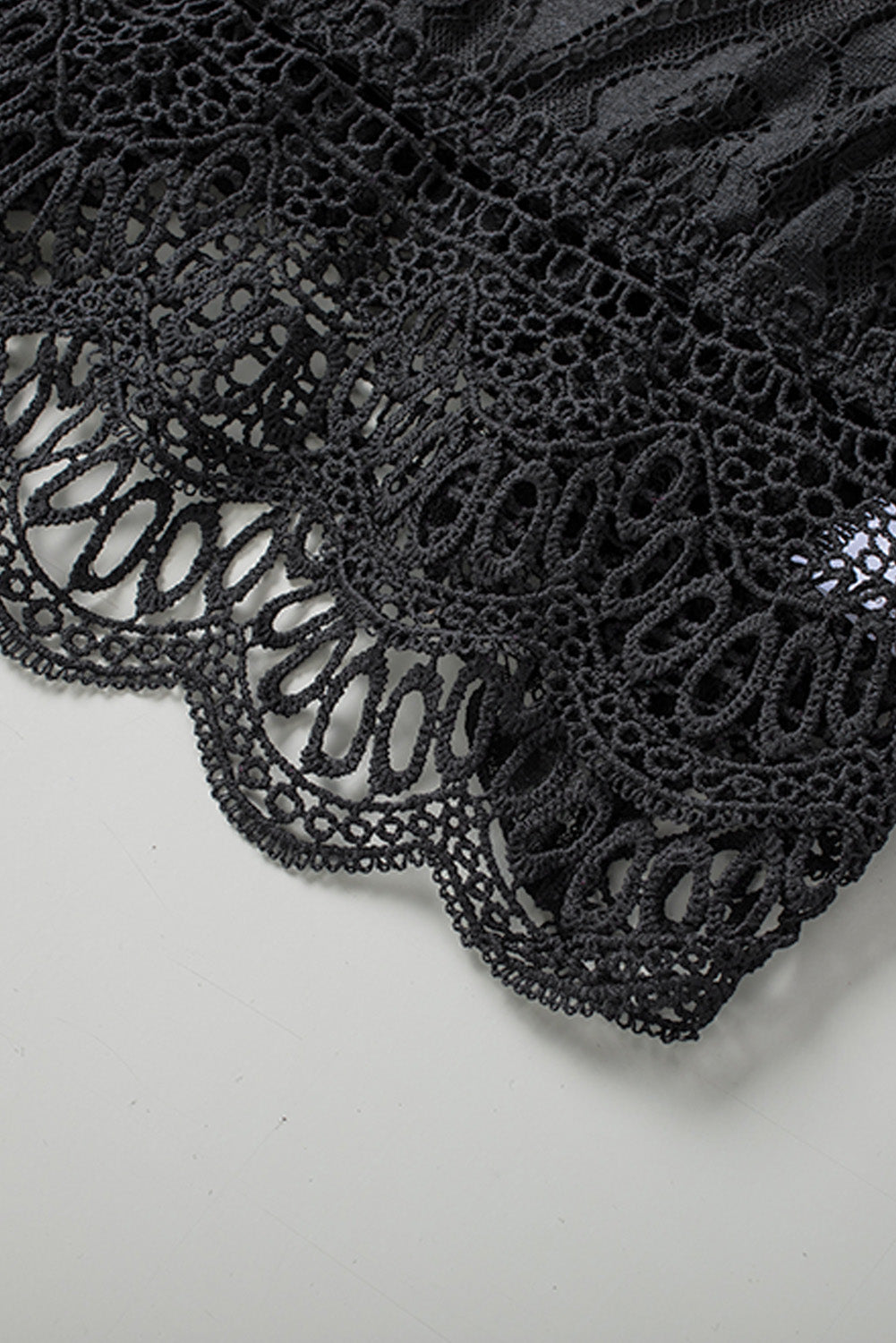Lace Crochet Smocked Camisole Top