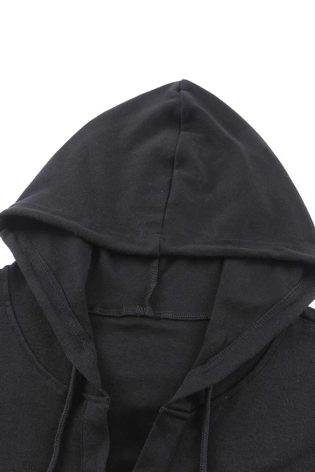 Button Front Pullover Hooded Sweatshirt