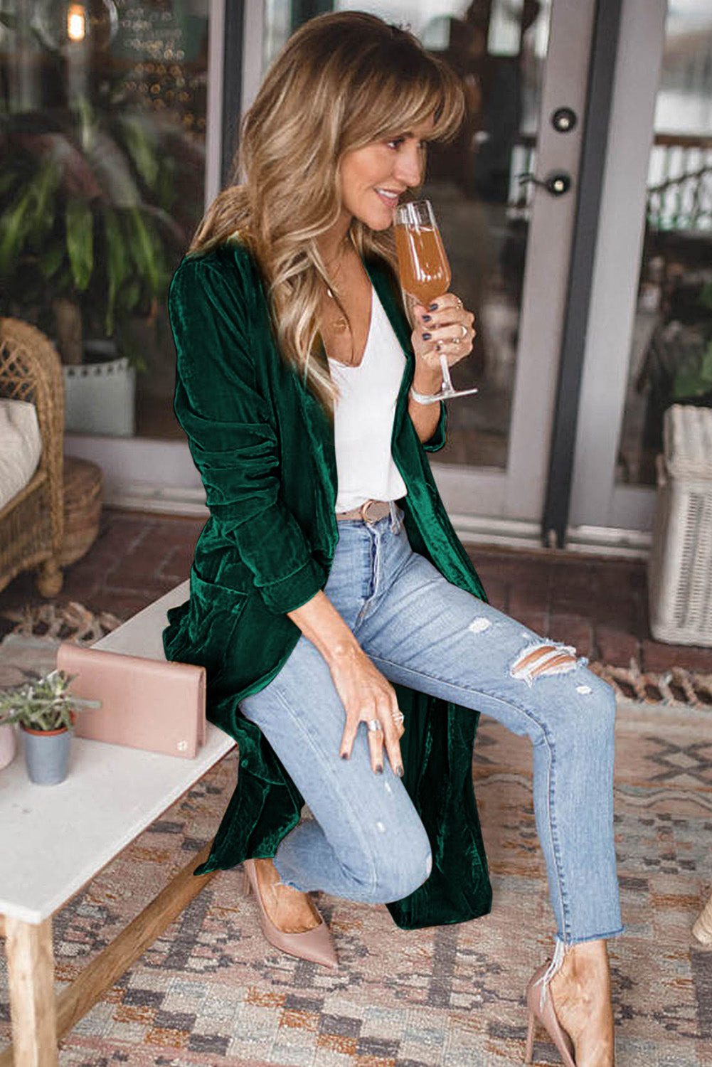 Long cardigan with deals pockets