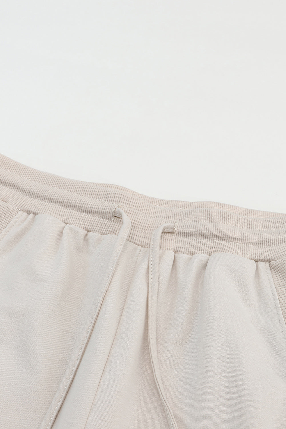 Apricot Long Sleeve Button Top & Drawstring Pants Set