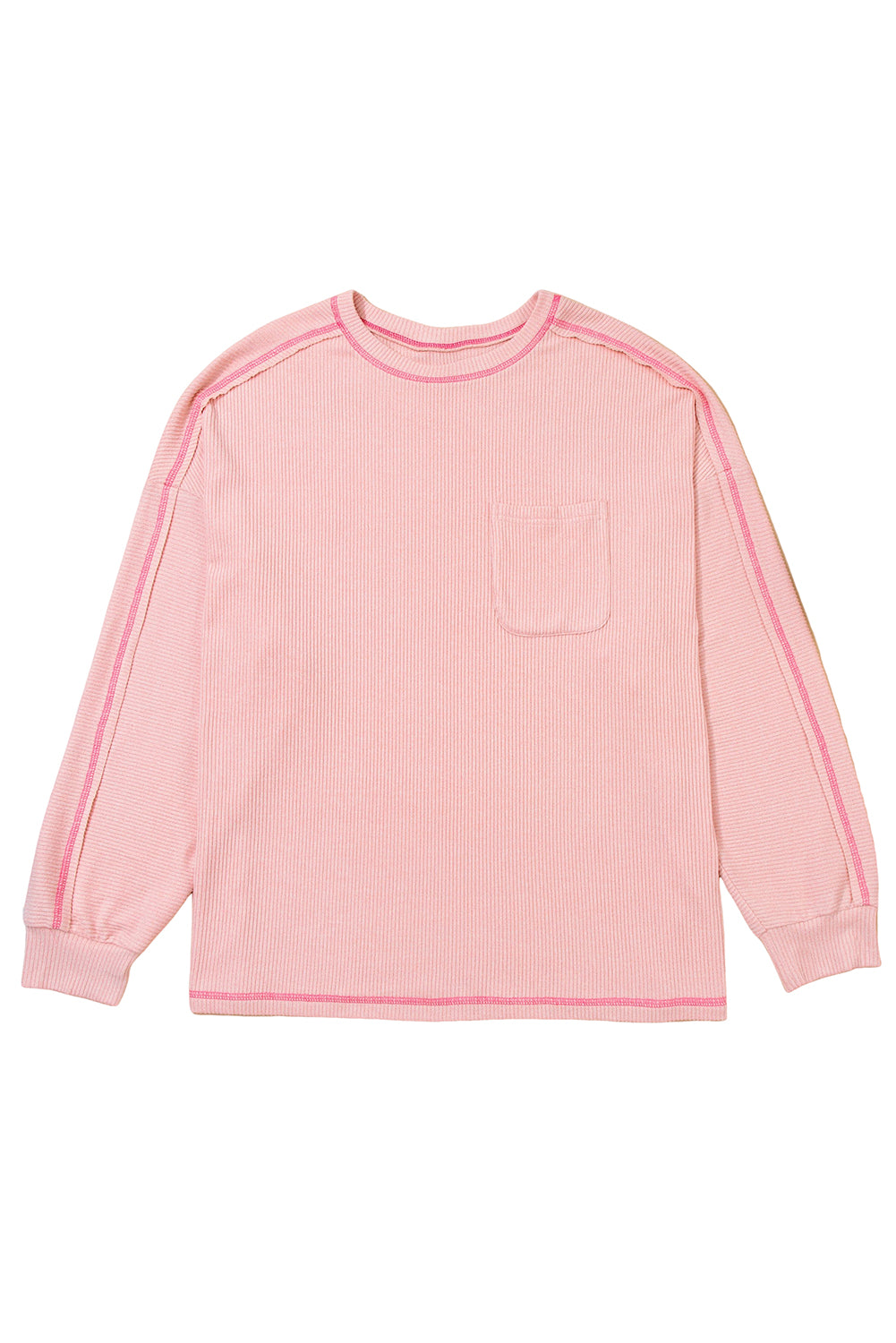 Rib Knit Long Sleeve Top