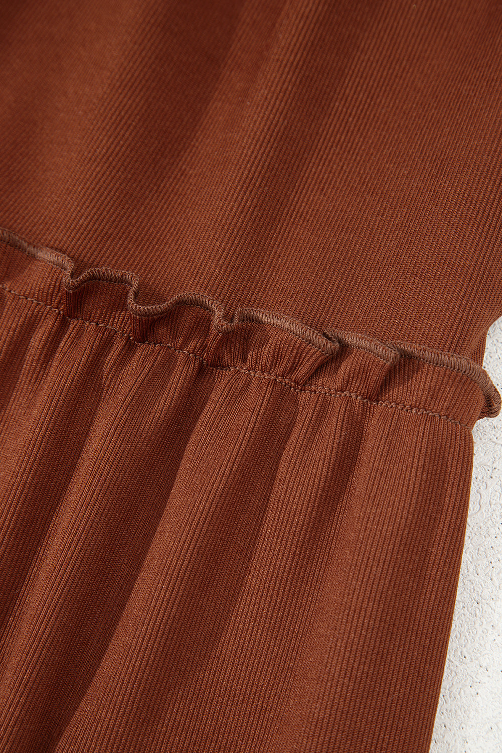 High Waist Long Sleeve Mini Dress