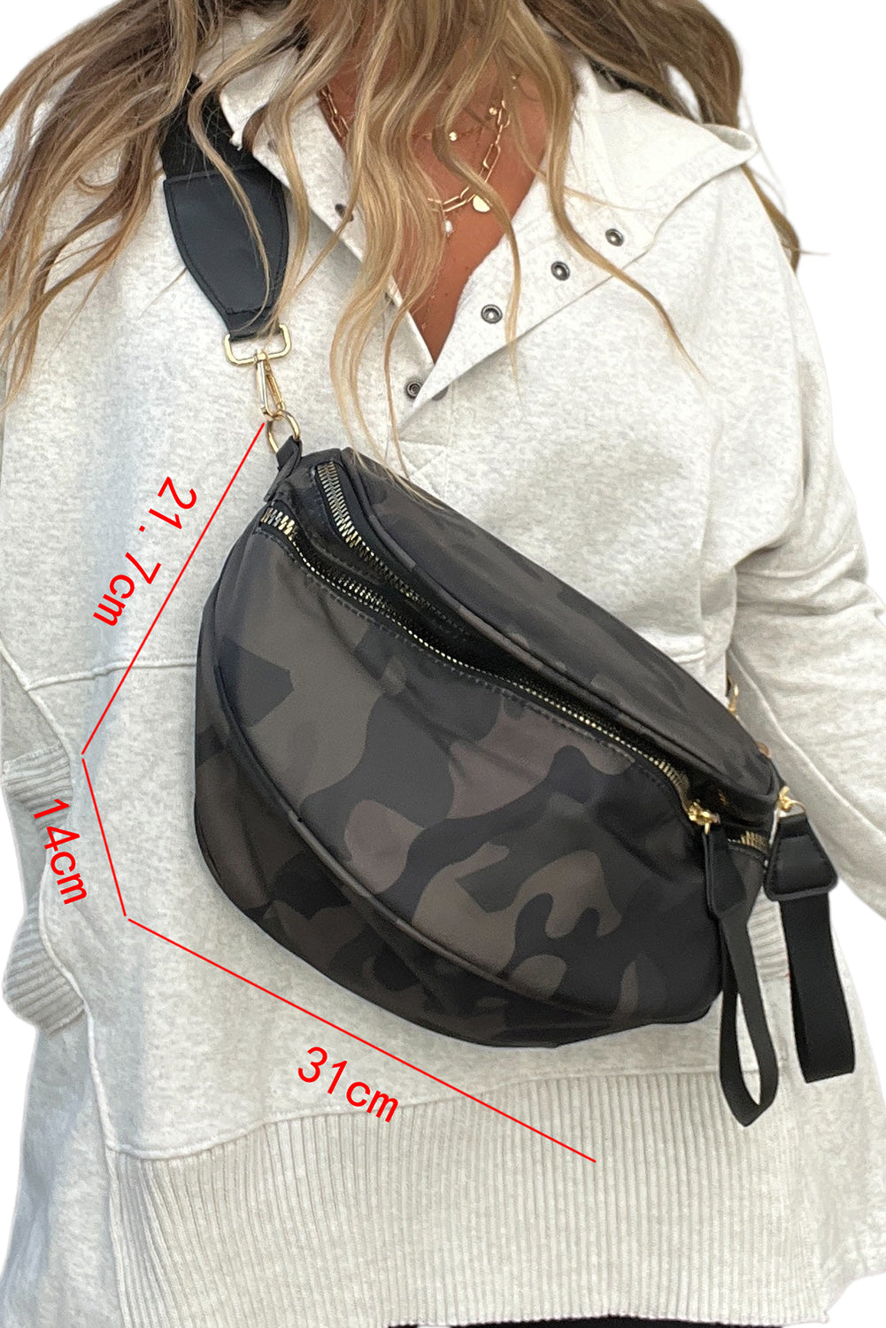 Double Zipper Crossbody Bag