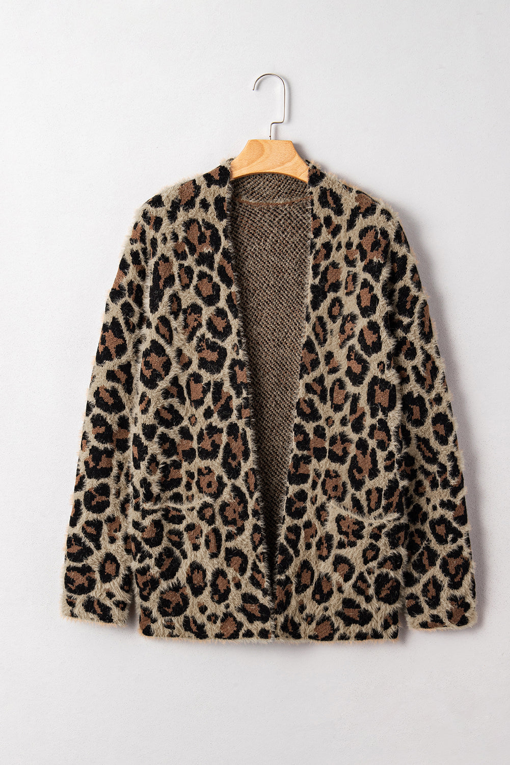 Open Front Fuzzy Cardigan