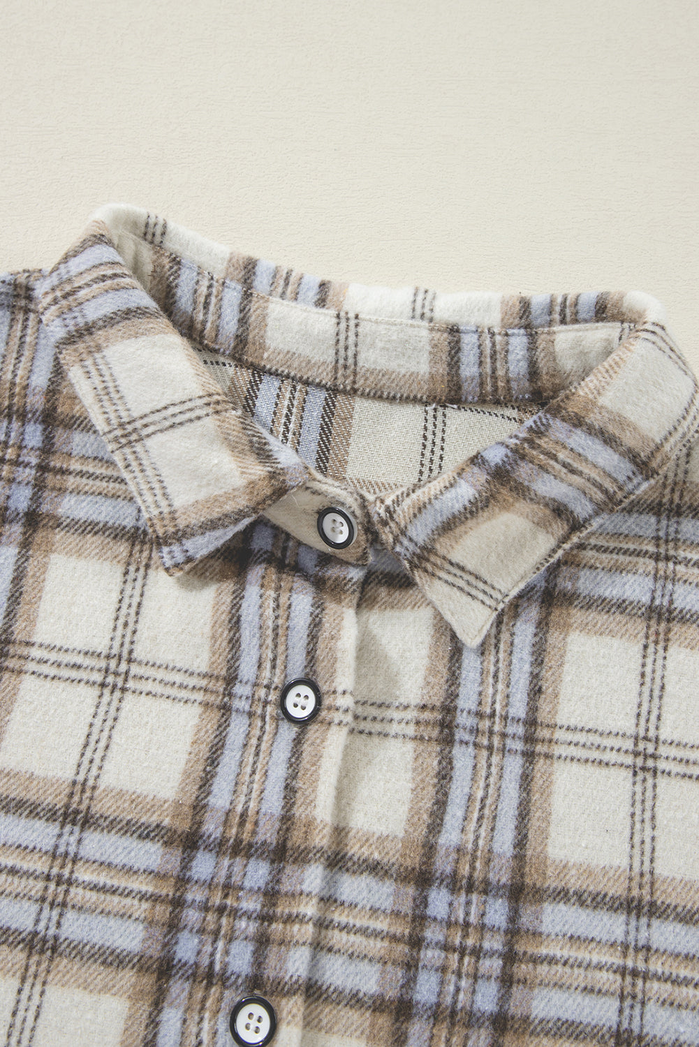 Plaid Print Plus Size Shacket