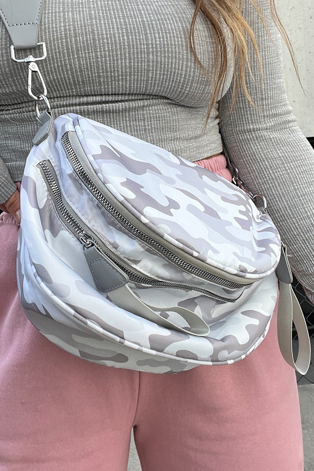Double Zipper Crossbody Bag