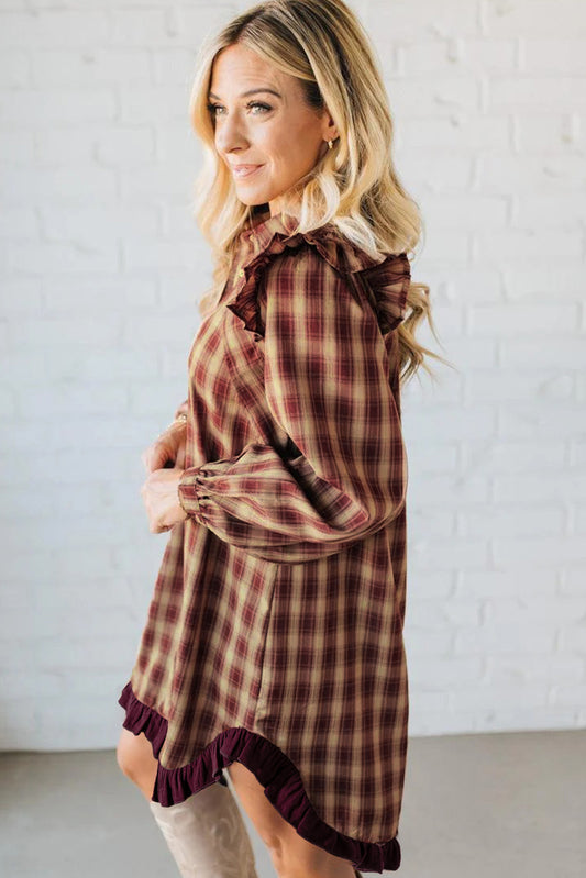 Long Sleeve Mini Shirt Dress