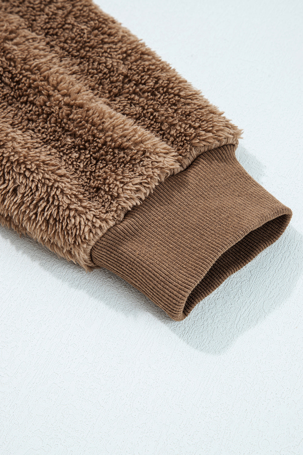 Sherpa zip up and shorts