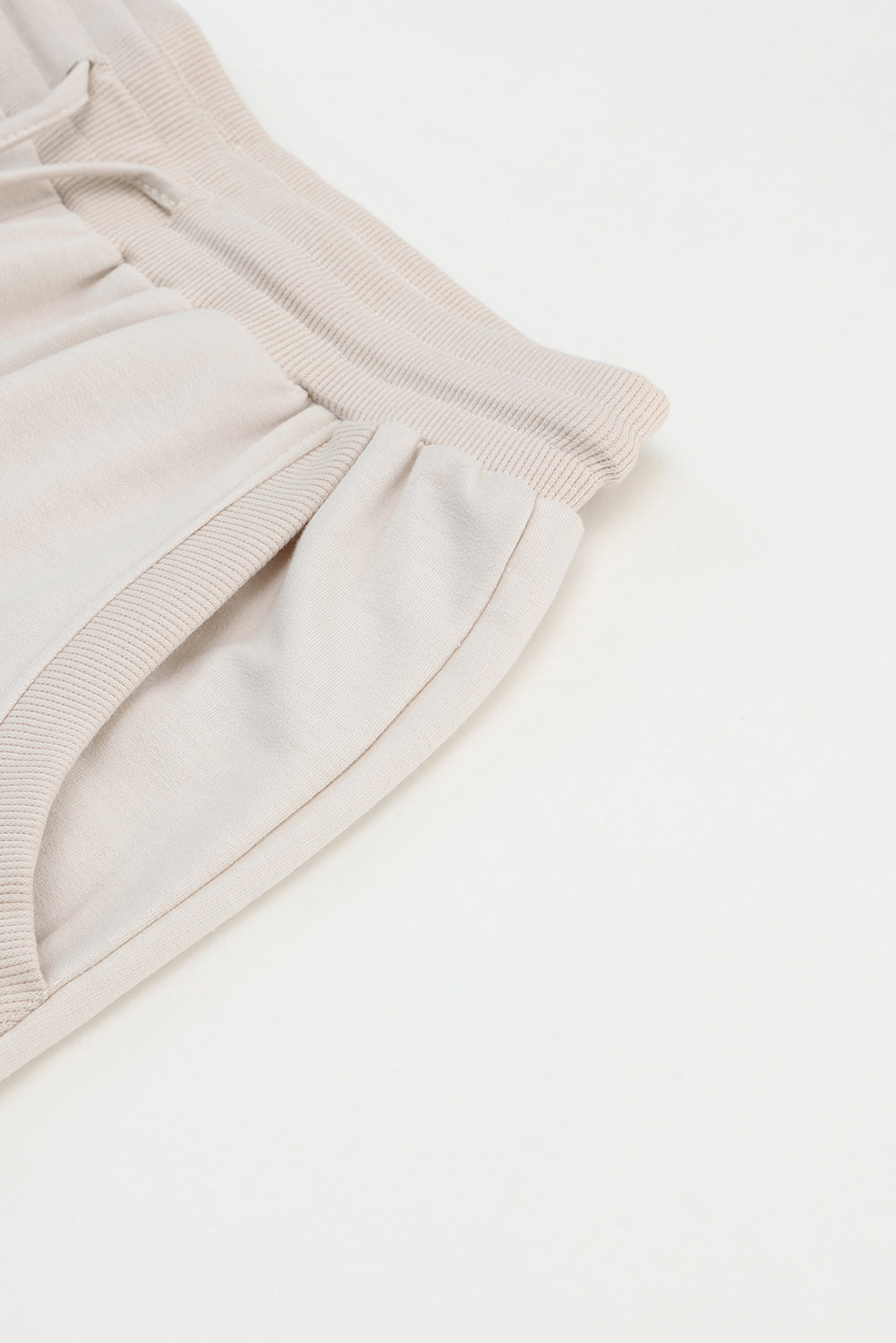 Apricot Long Sleeve Button Top & Drawstring Pants Set