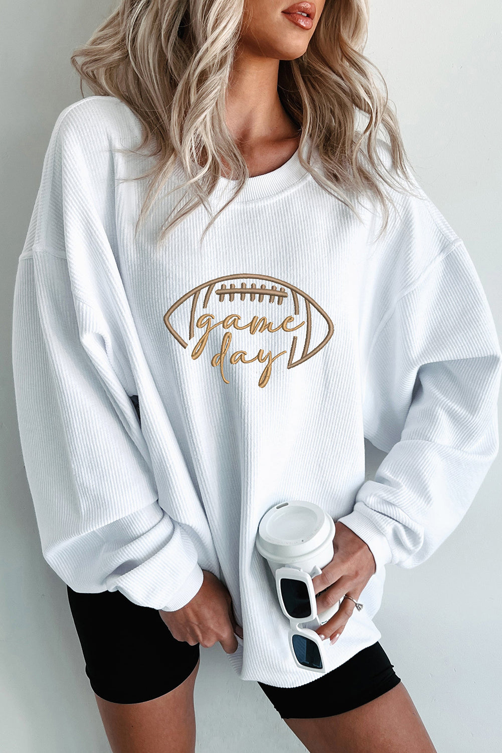 Game Day Embroidered Sweatshirt