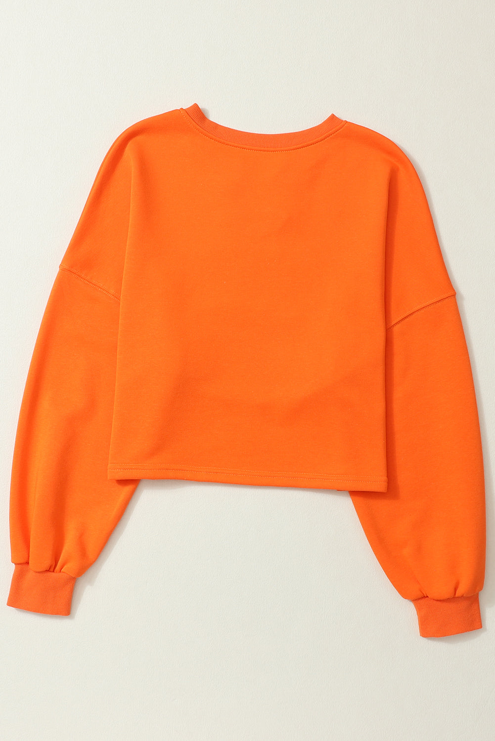 Game Day Notched Neck Cropped Sweatshirt