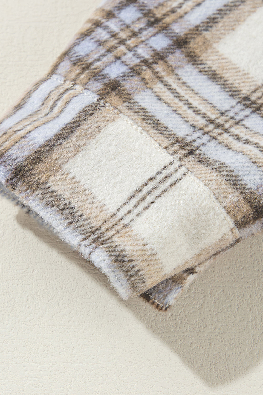 Plaid Print Plus Size Shacket