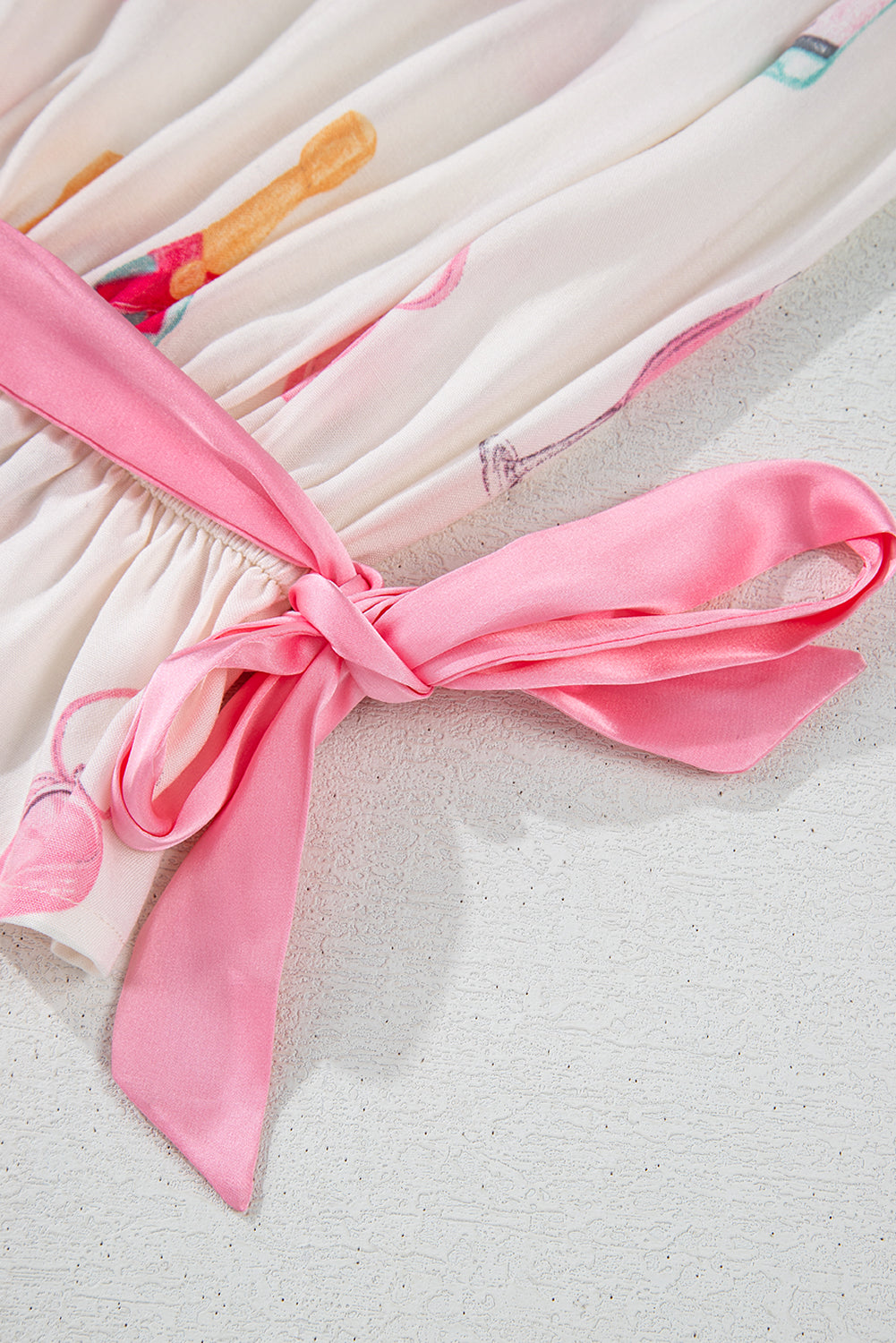 Wine Glass Print Plus Size Pajama Set