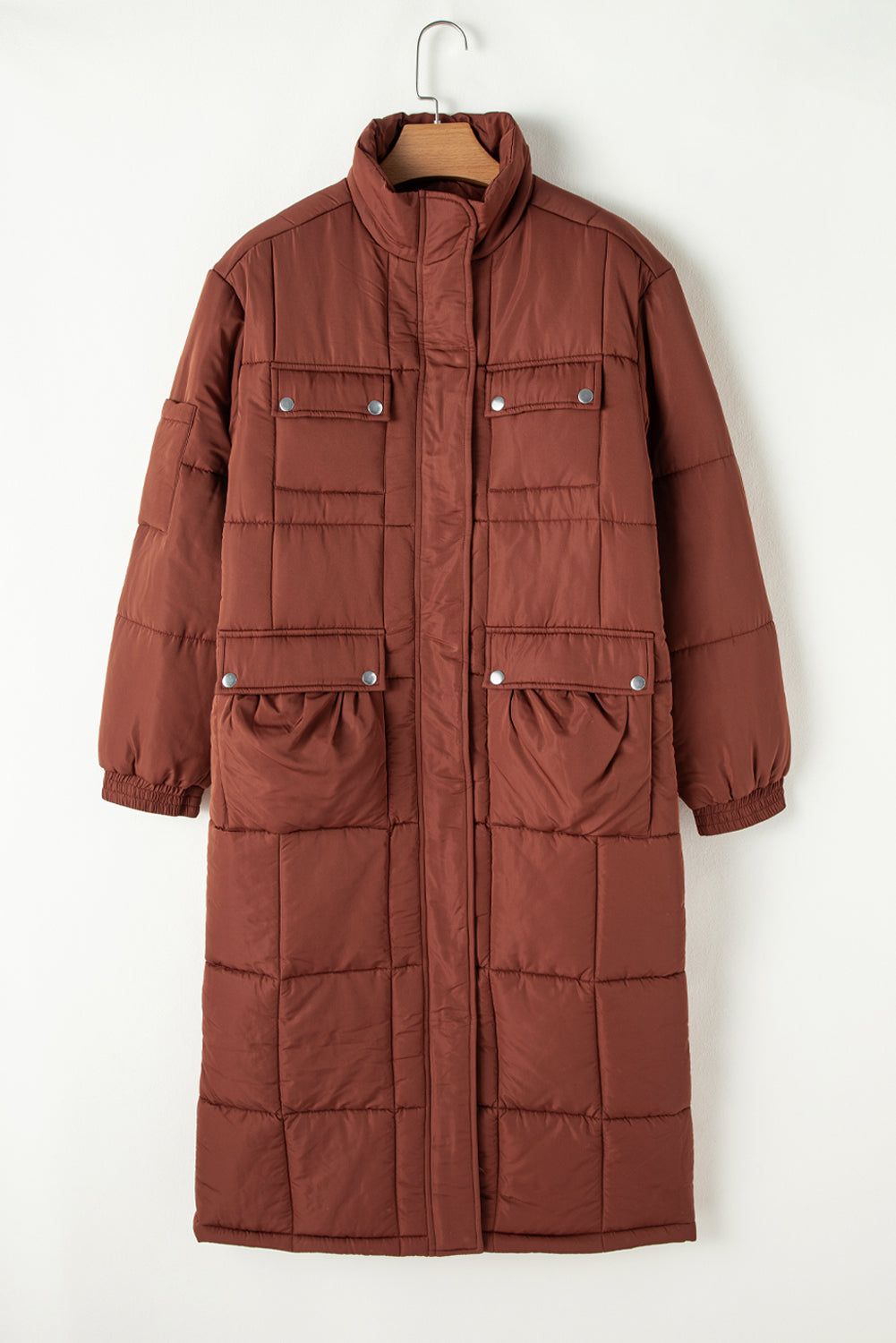 Quilted Mid-length Coat