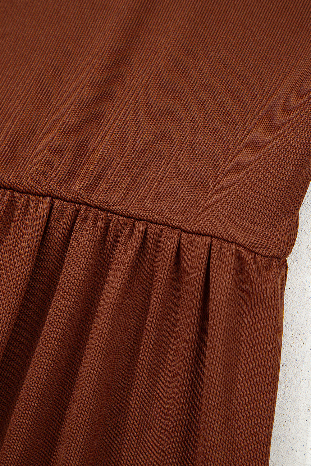 High Waist Long Sleeve Mini Dress