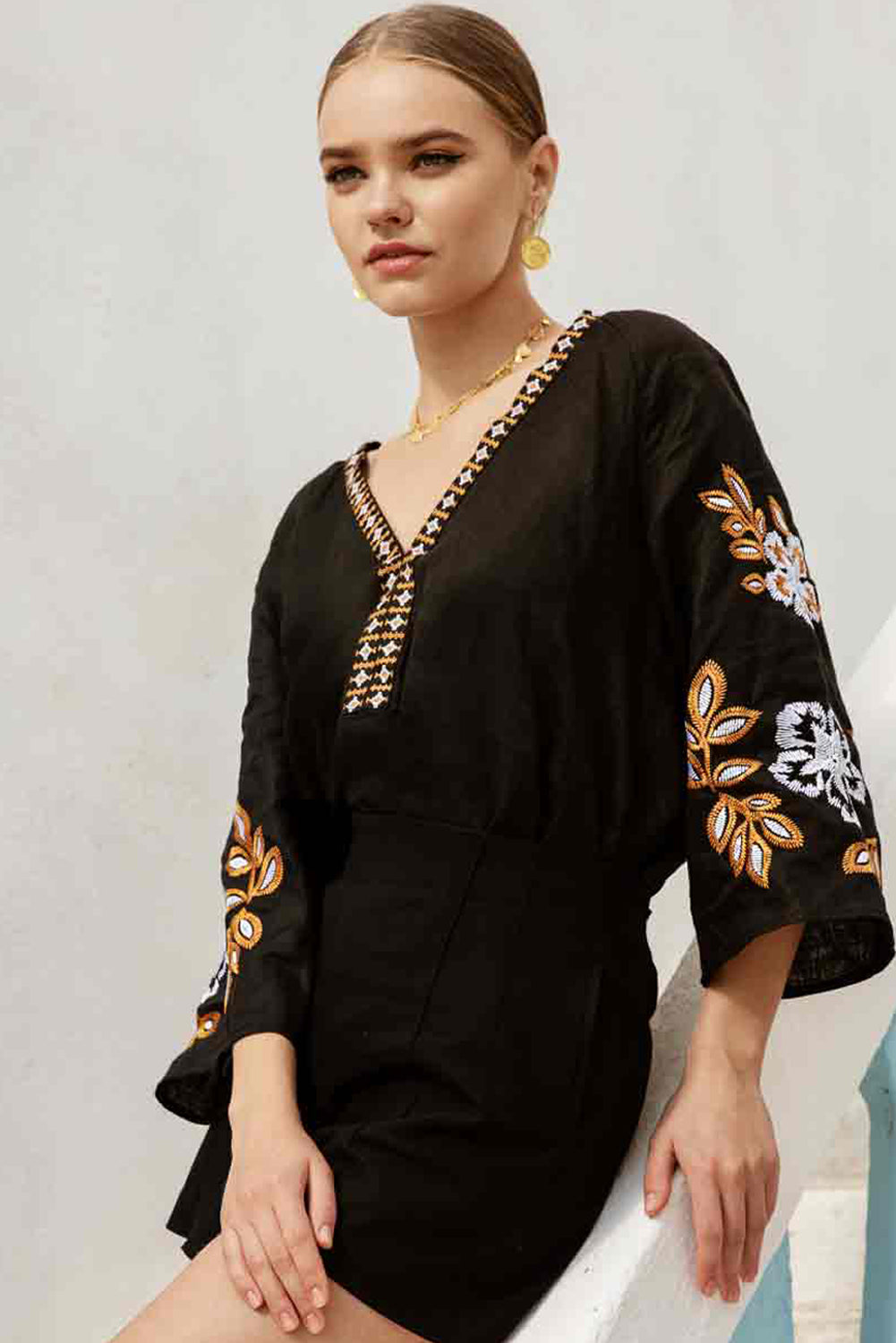 Bohemian V Neck Blouse