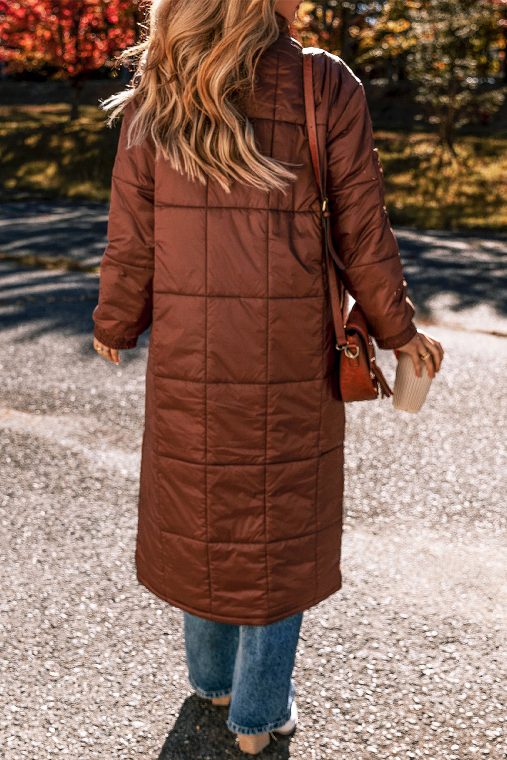 Quilted Mid-length Coat