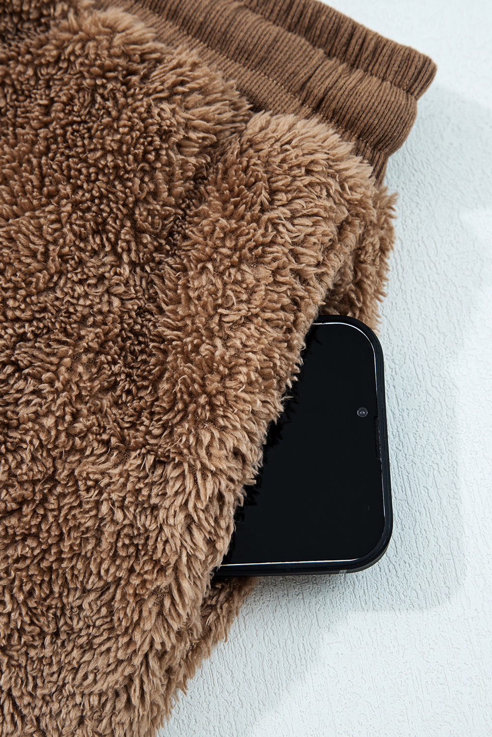 Sherpa zip up and shorts