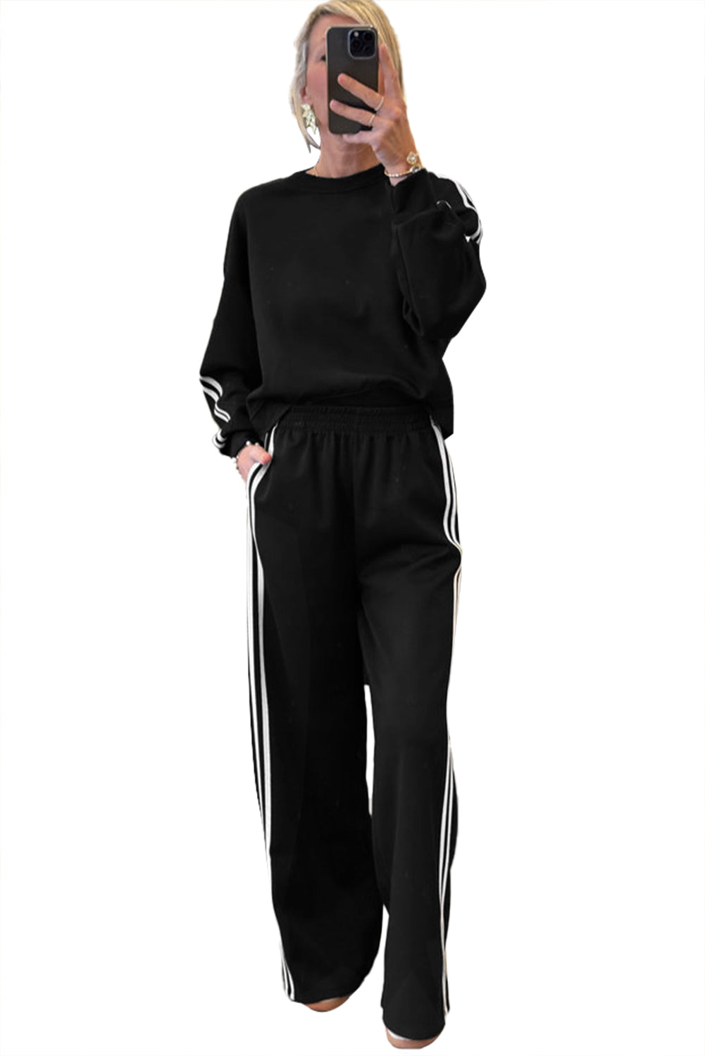 Wide Leg Pants 2pcs Outfit