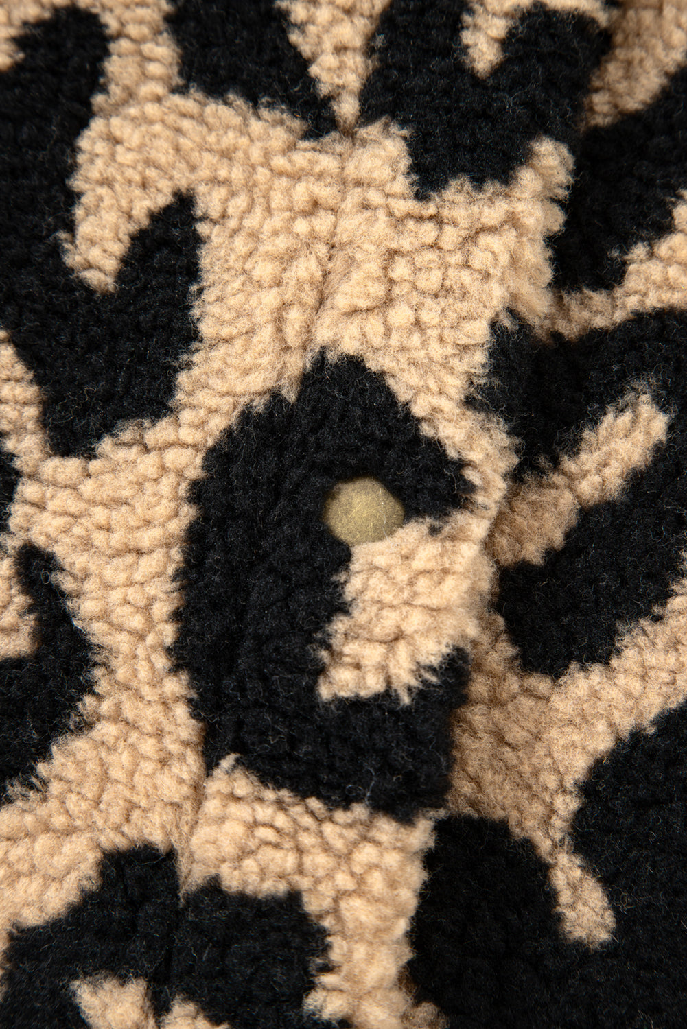 Leopard Sherpa Plus Size Vest Jacket