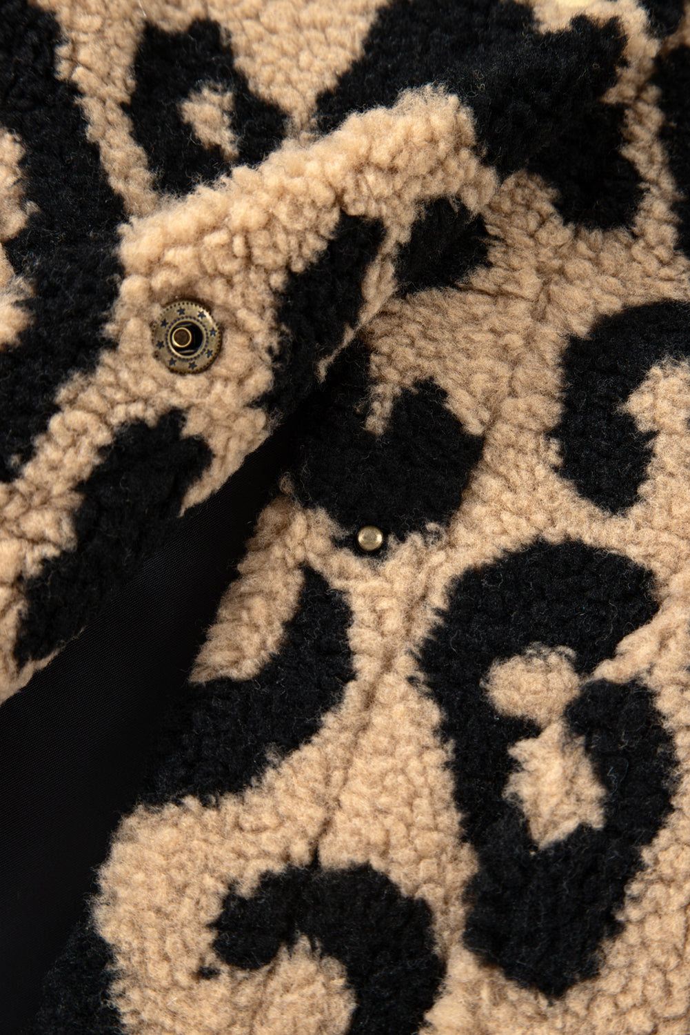 Leopard Sherpa Plus Size Vest Jacket