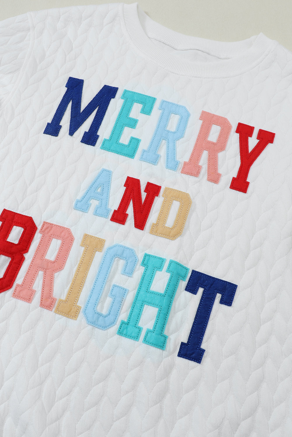 Merry and Bright Quilted Ugly Sweater