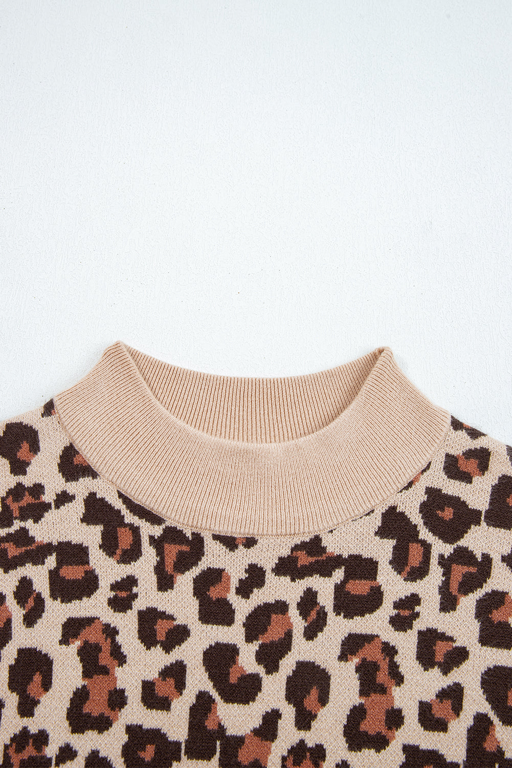 Leopard Print Sweater Dress