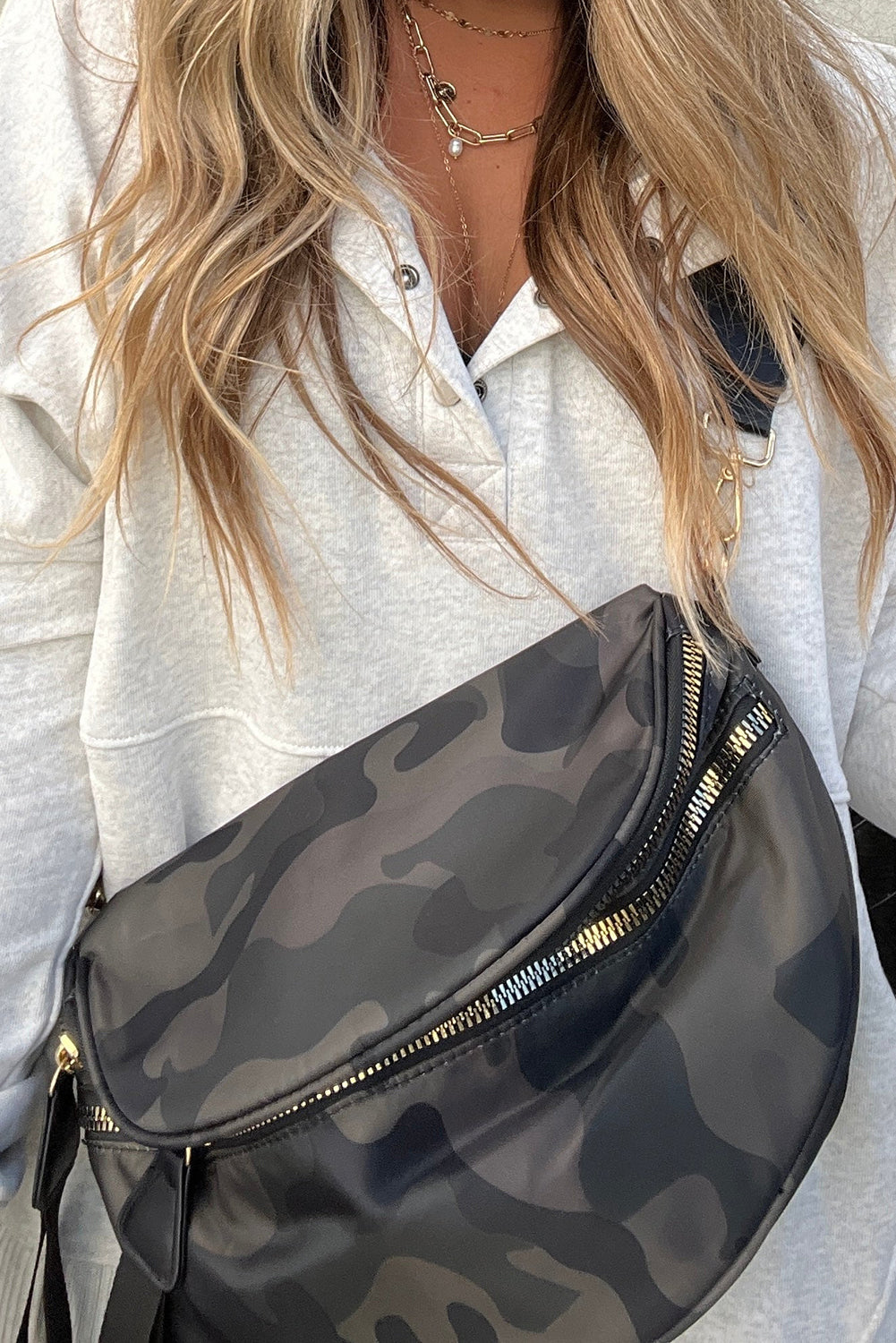 Double Zipper Crossbody Bag