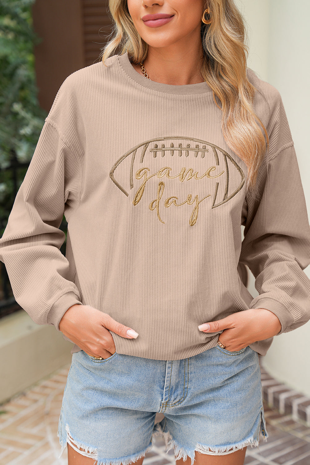 Game Day Embroidered Sweatshirt