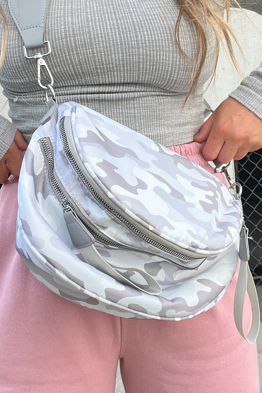 Double Zipper Crossbody Bag