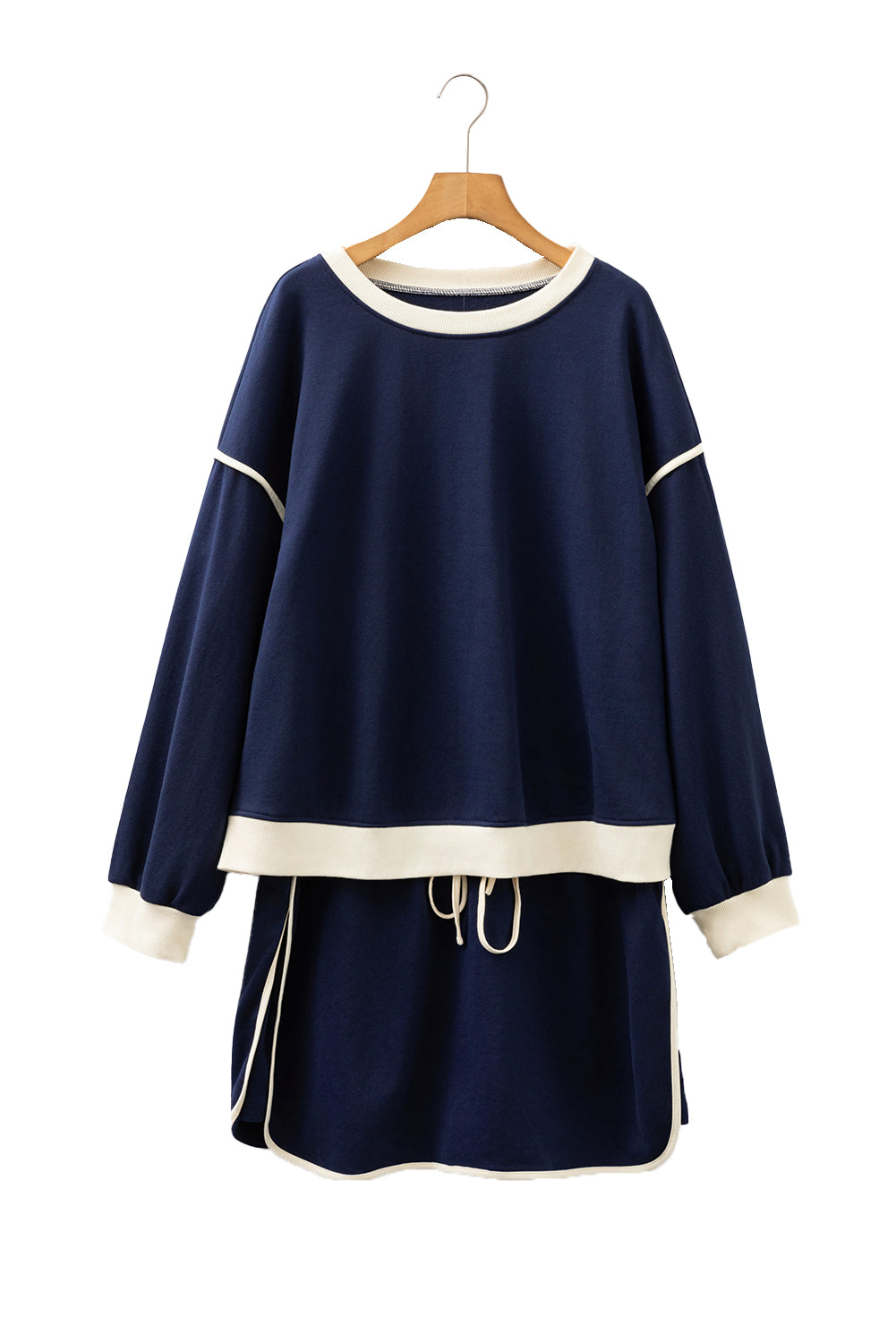 Drop Shoulder Top and Mini Skort Outfit