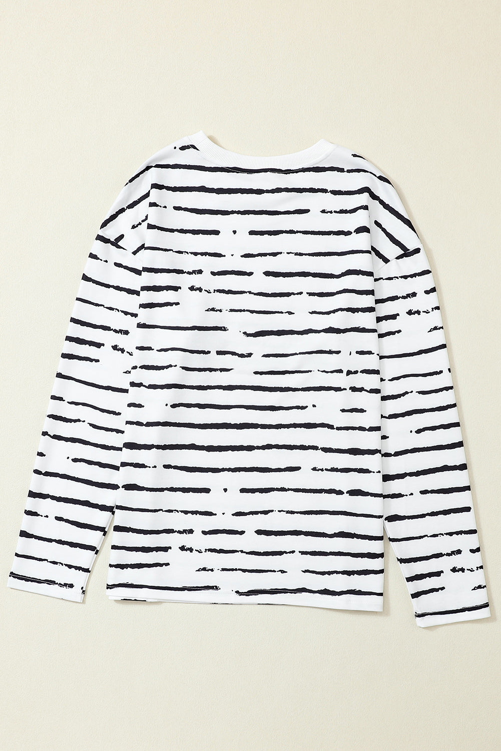 Striped Casual Long Sleeve Top
