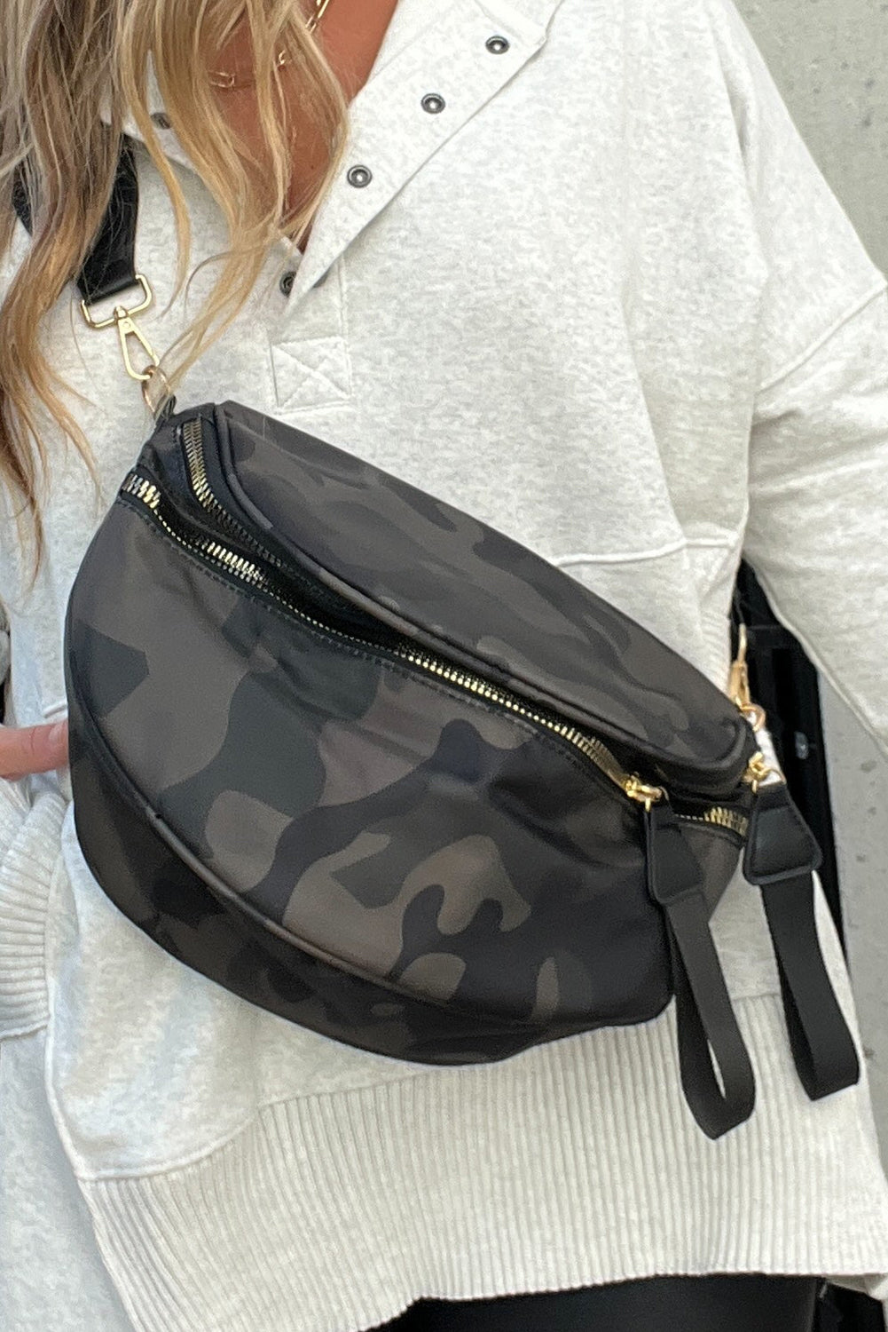 Double Zipper Crossbody Bag