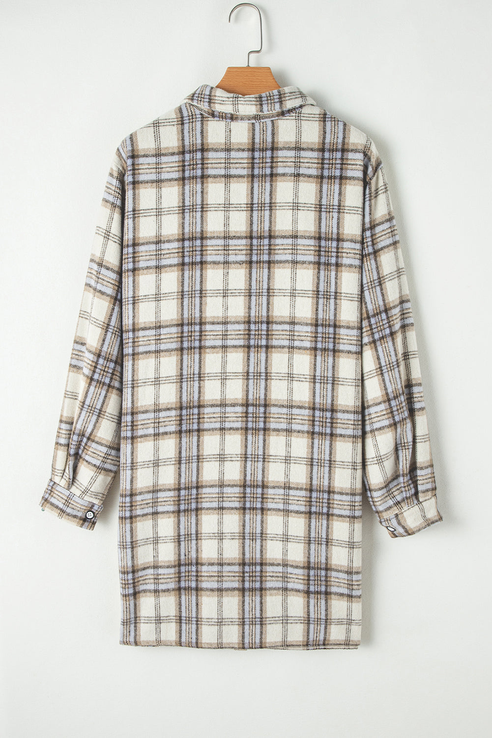 Plaid Print Plus Size Shacket