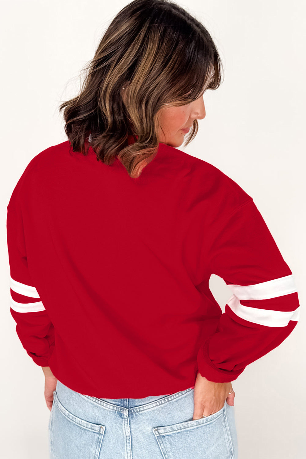 Varsity Round Neck Sweatshirt