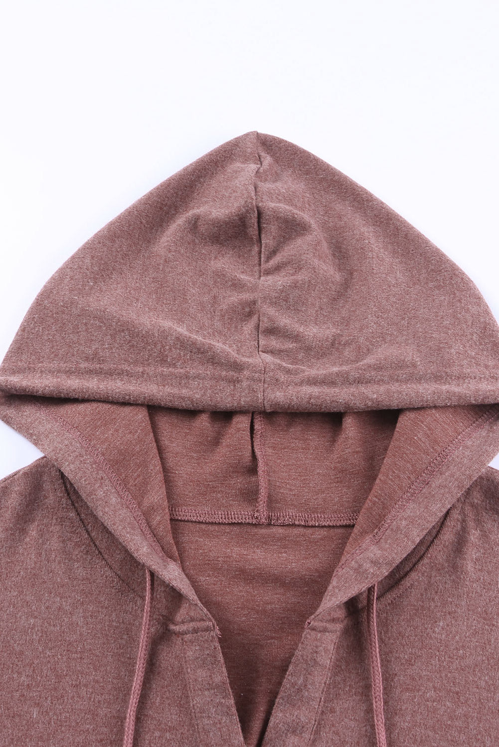 Button Front Pullover Hooded Sweatshirt