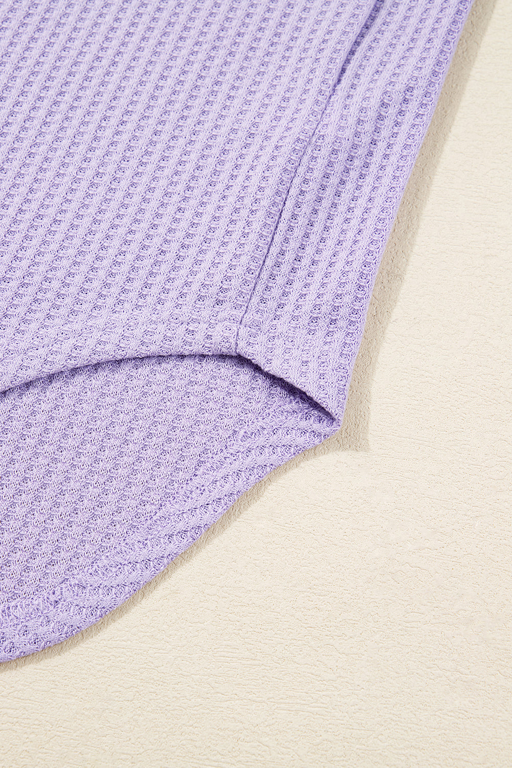 Waffle Knit Button Front Cardigan