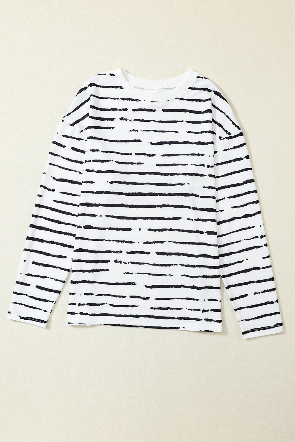 Striped Casual Long Sleeve Top
