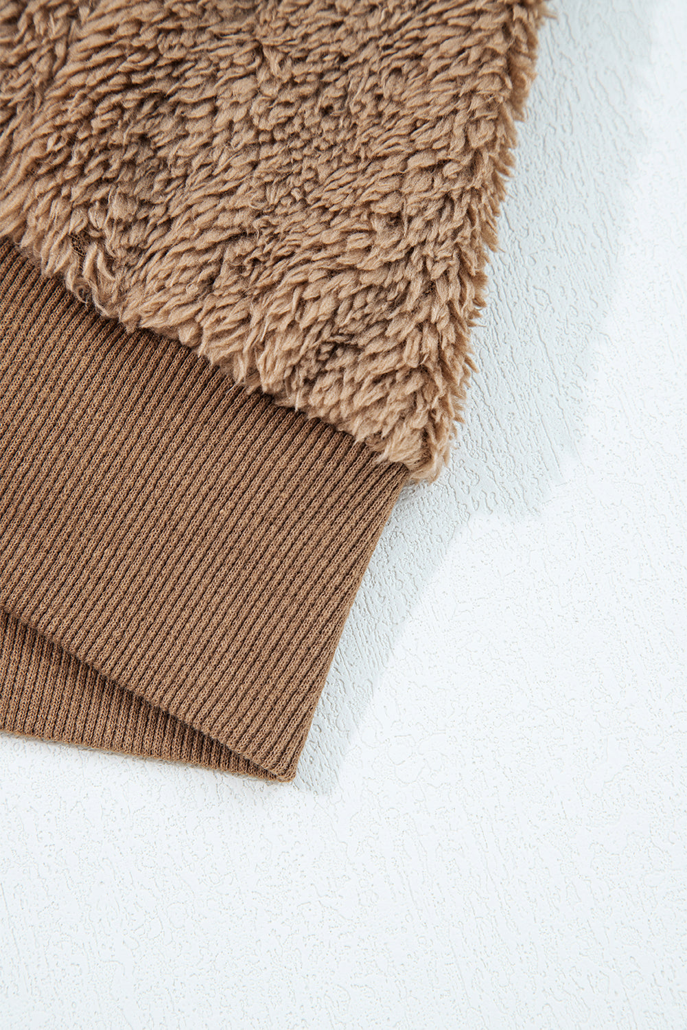 Sherpa zip up and shorts