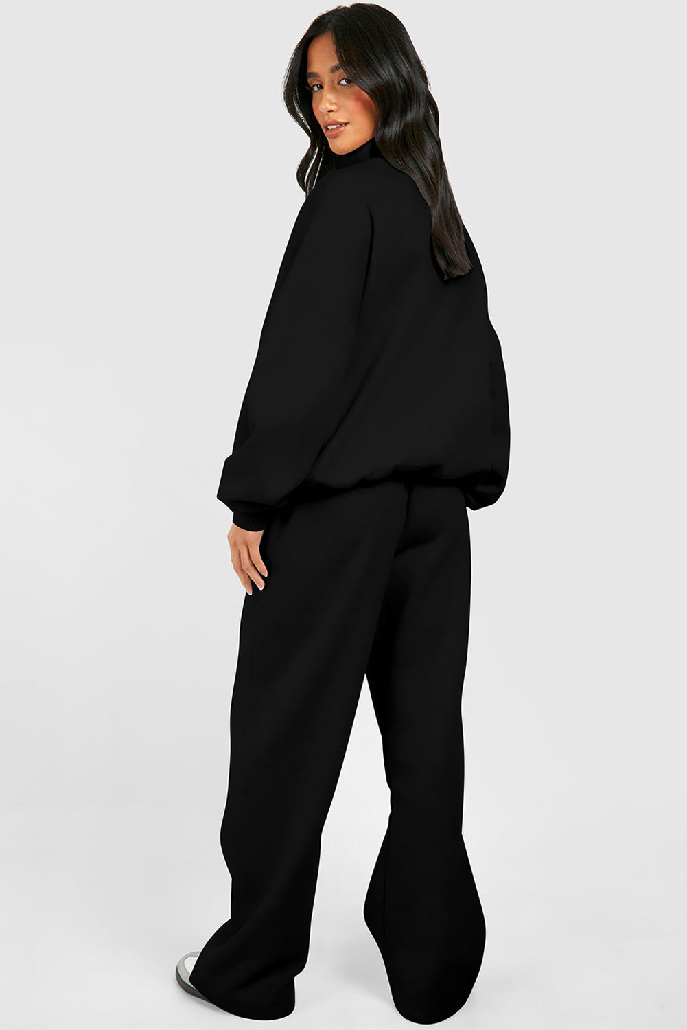 Half Zip Sweatshirt and Pants Set