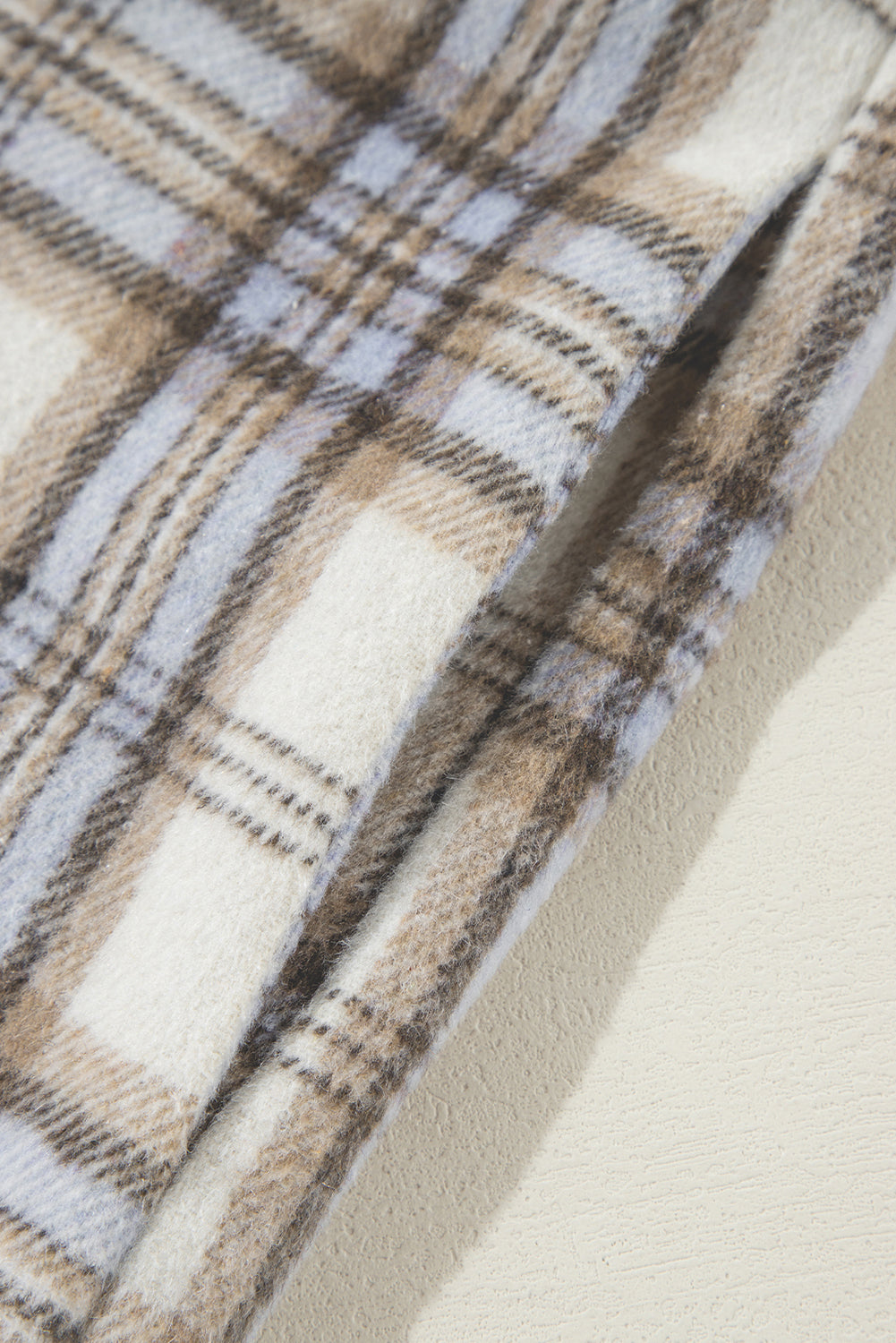 Plaid Print Plus Size Shacket