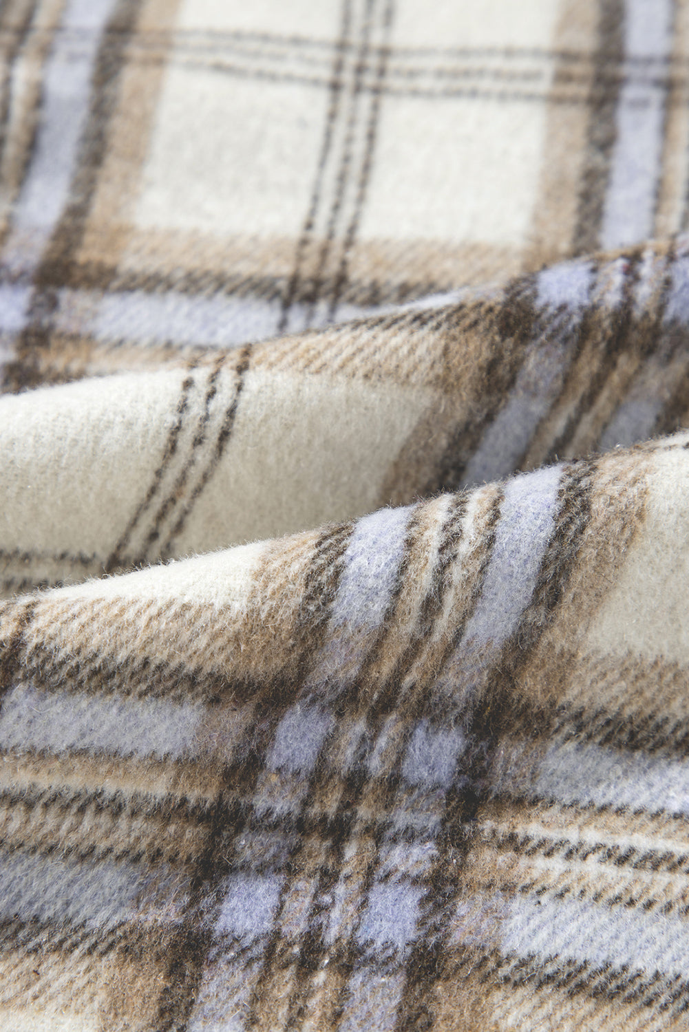 Plaid Print Plus Size Shacket